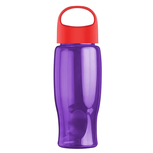 Poly-Pure - 27 Oz. Transparent Bottle With Oval Crest Lid... from ASI 40480 Koozie Group