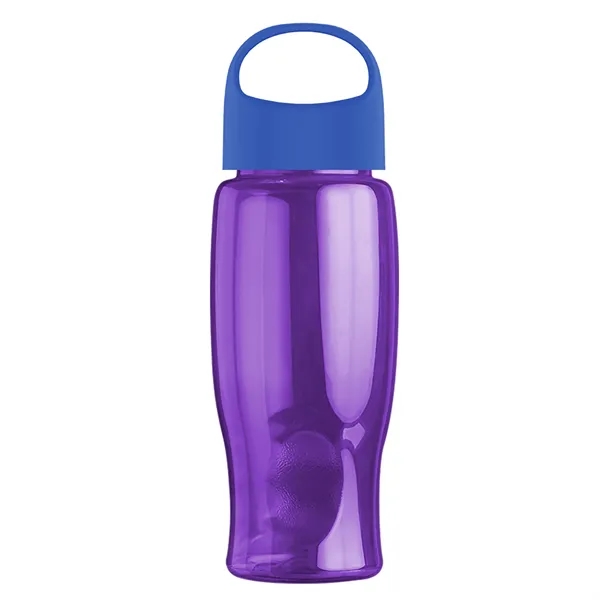 Poly-Pure - 27 Oz. Transparent Bottle With Oval Crest Lid... from ASI 40480 Koozie Group