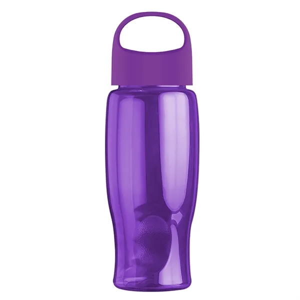 Poly-Pure - 27 Oz. Transparent Bottle With Oval Crest Lid... from ASI 40480 Koozie Group