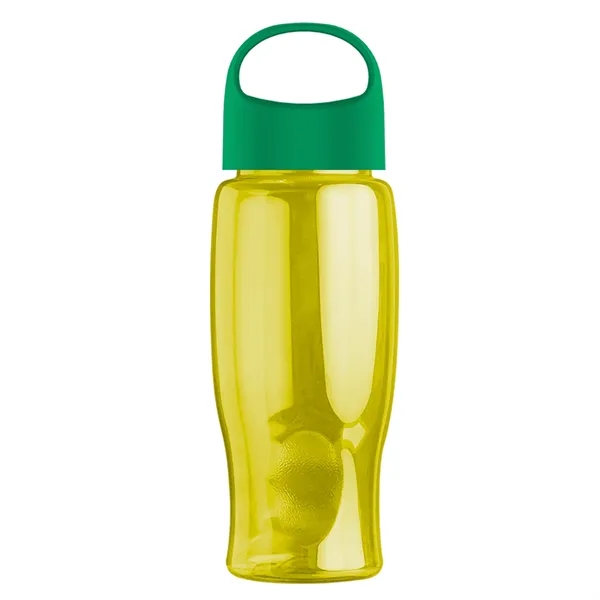 Poly-Pure - 27 Oz. Transparent Bottle With Oval Crest Lid... from ASI 40480 Koozie Group