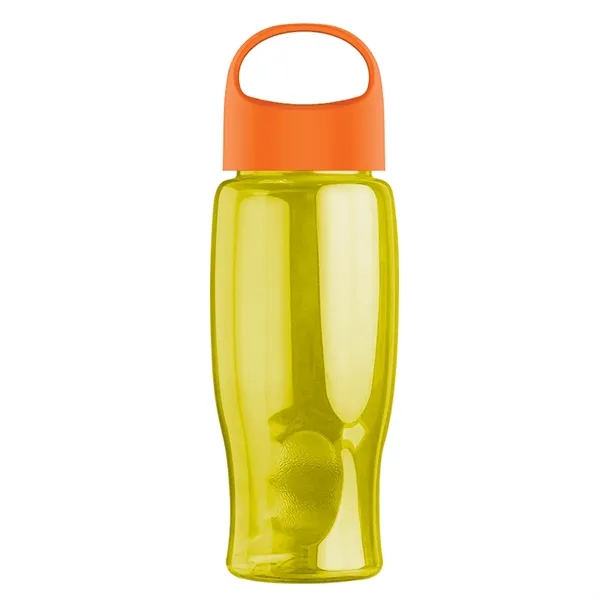 Poly-Pure - 27 Oz. Transparent Bottle With Oval Crest Lid... from ASI 40480 Koozie Group