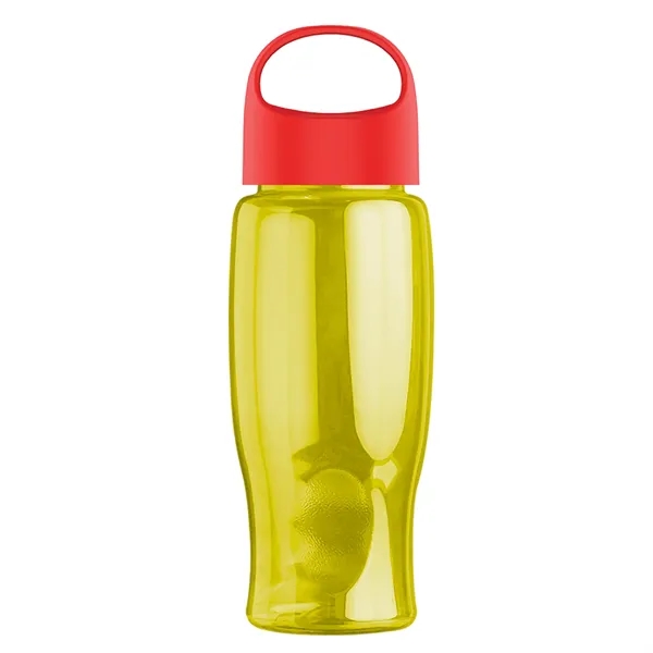 Poly-Pure - 27 Oz. Transparent Bottle With Oval Crest Lid... from ASI 40480 Koozie Group