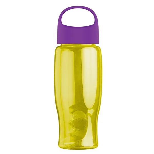 Poly-Pure - 27 Oz. Transparent Bottle With Oval Crest Lid... from ASI 40480 Koozie Group