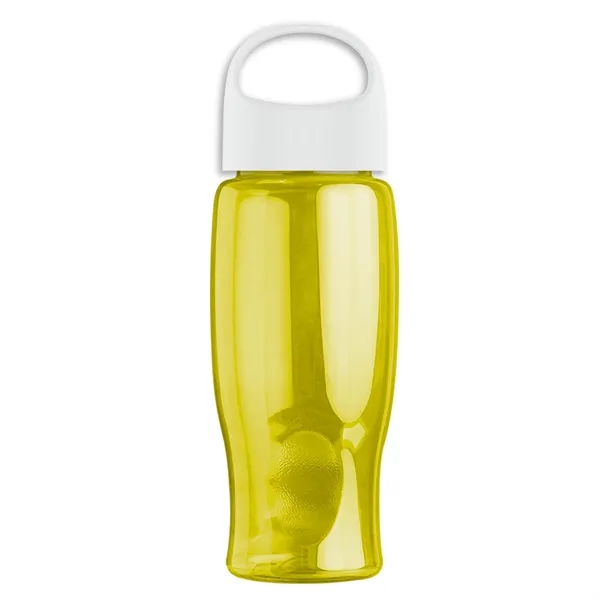 Poly-Pure - 27 Oz. Transparent Bottle With Oval Crest Lid... from ASI 40480 Koozie Group