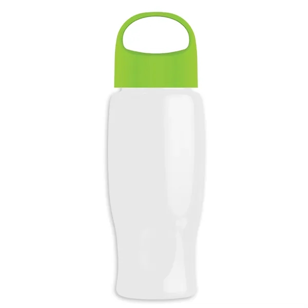 Poly-Pure - 27 Oz. Transparent Bottle With Oval Crest Lid... from ASI 40480 Koozie Group
