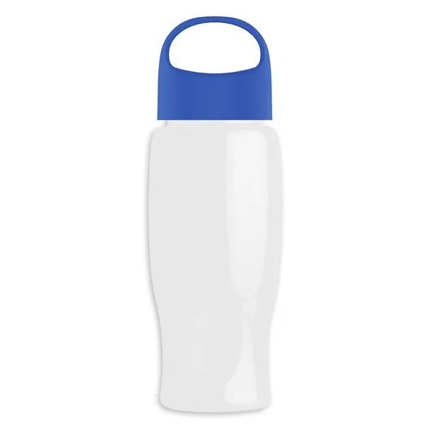 Poly-Pure - 27 Oz. Transparent Bottle With Oval Crest Lid... from ASI 40480 Koozie Group