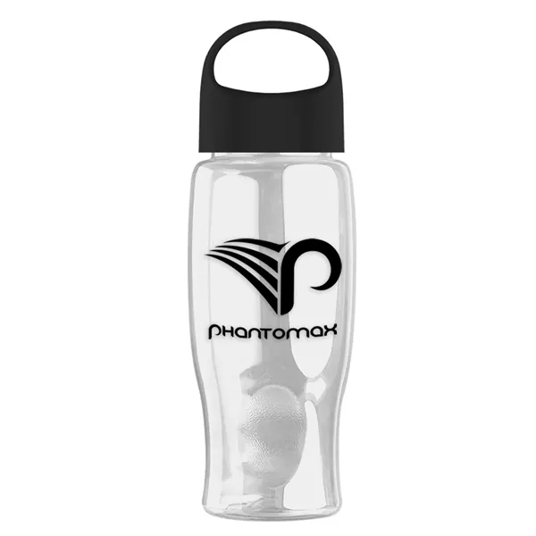 Poly-Pure - 27 Oz. Transparent Bottle With Oval Crest Lid... from ASI 40480 Koozie Group