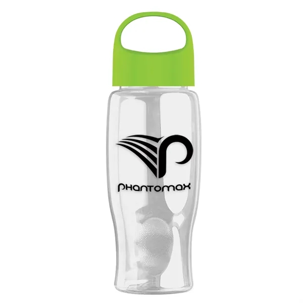 Poly-Pure - 27 Oz. Transparent Bottle With Oval Crest Lid... from ASI 40480 Koozie Group