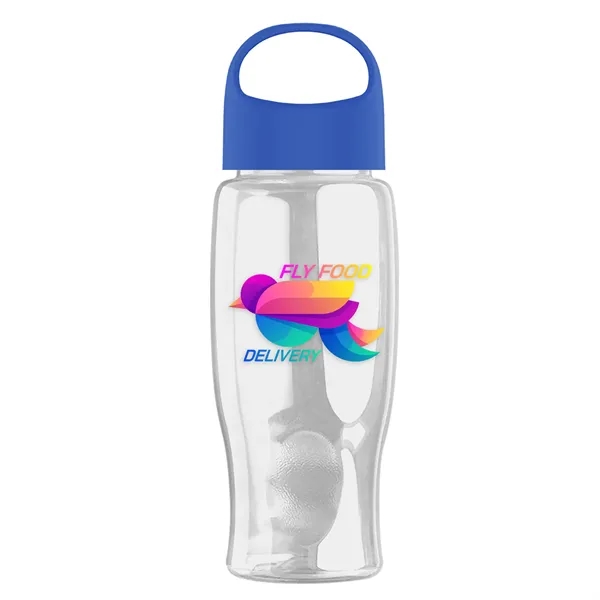 Poly-Pure - 27 Oz. Transparent Bottle With Oval Crest Lid... from ASI 40480 Koozie Group