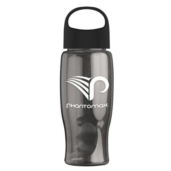Poly-Pure - 27 Oz. Transparent Bottle With Oval Crest Lid... from ASI 40480 Koozie Group