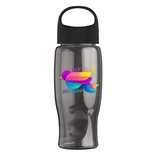 Poly-Pure - 27 Oz. Transparent Bottle With Oval Crest Lid... from ASI 40480 Koozie Group