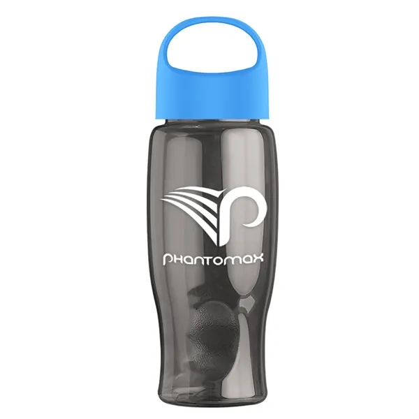 Poly-Pure - 27 Oz. Transparent Bottle With Oval Crest Lid... from ASI 40480 Koozie Group