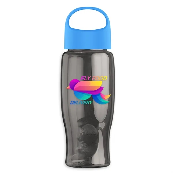 Poly-Pure - 27 Oz. Transparent Bottle With Oval Crest Lid... from ASI 40480 Koozie Group
