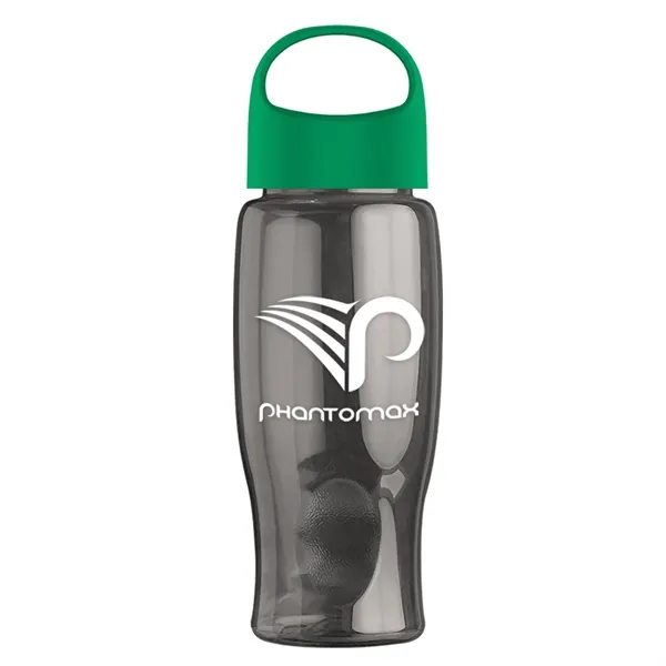 Poly-Pure - 27 Oz. Transparent Bottle With Oval Crest Lid... from ASI 40480 Koozie Group
