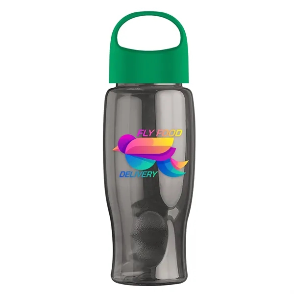 Poly-Pure - 27 Oz. Transparent Bottle With Oval Crest Lid... from ASI 40480 Koozie Group