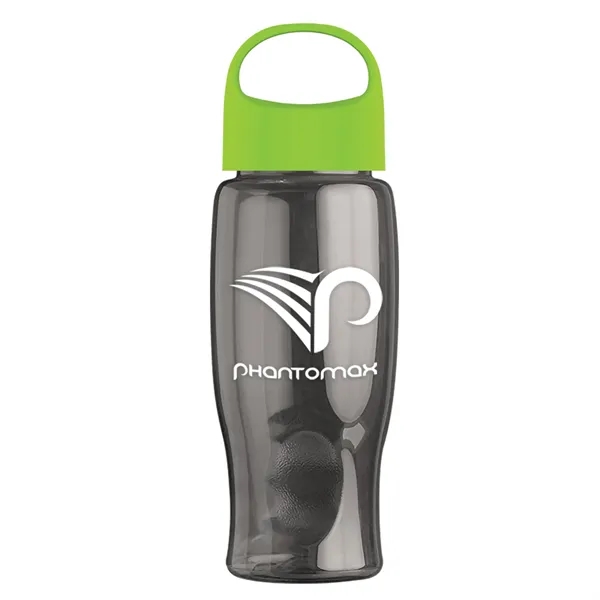 Poly-Pure - 27 Oz. Transparent Bottle With Oval Crest Lid... from ASI 40480 Koozie Group