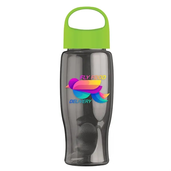 Poly-Pure - 27 Oz. Transparent Bottle With Oval Crest Lid... from ASI 40480 Koozie Group