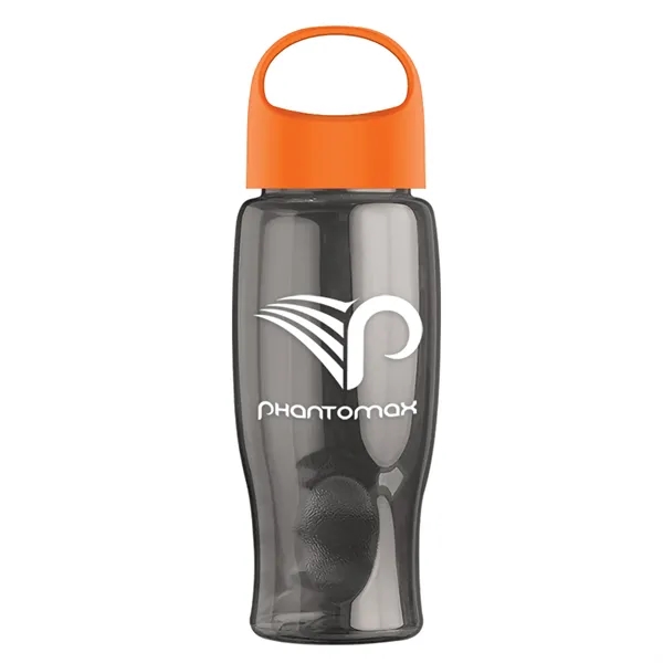 Poly-Pure - 27 Oz. Transparent Bottle With Oval Crest Lid... from ASI 40480 Koozie Group