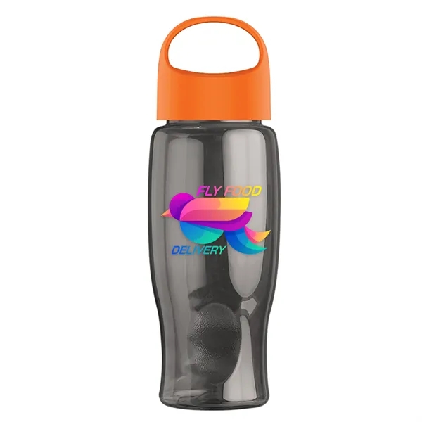 Poly-Pure - 27 Oz. Transparent Bottle With Oval Crest Lid... from ASI 40480 Koozie Group