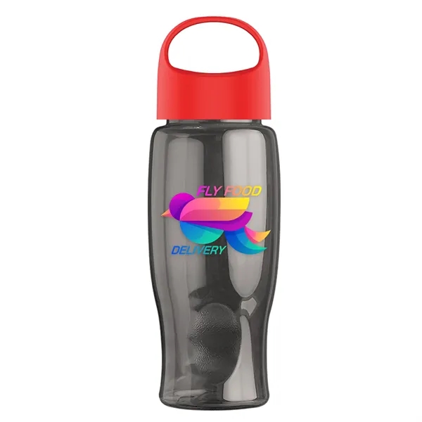 Poly-Pure - 27 Oz. Transparent Bottle With Oval Crest Lid... from ASI 40480 Koozie Group