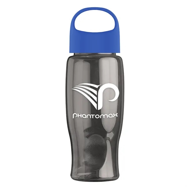 Poly-Pure - 27 Oz. Transparent Bottle With Oval Crest Lid... from ASI 40480 Koozie Group