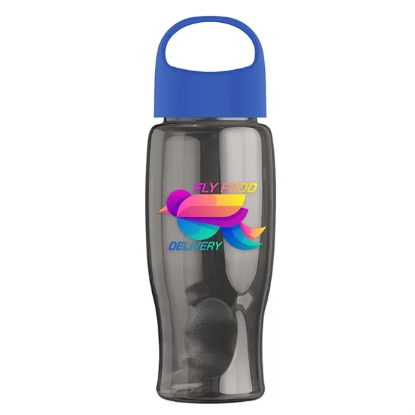 Poly-Pure - 27 Oz. Transparent Bottle With Oval Crest Lid... from ASI 40480 Koozie Group