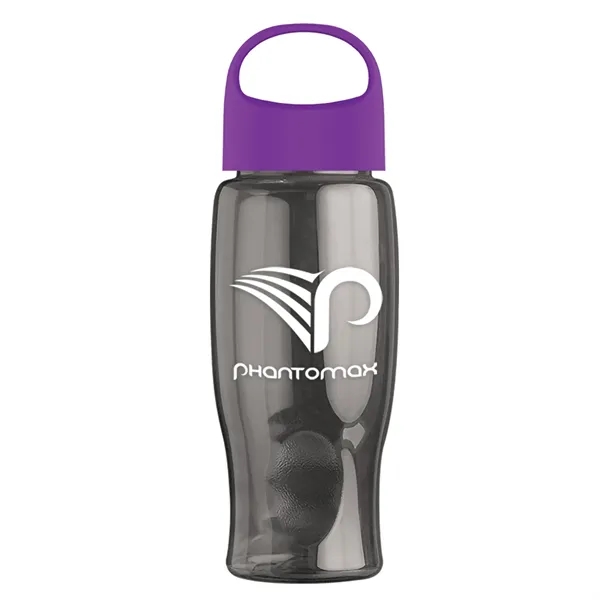 Poly-Pure - 27 Oz. Transparent Bottle With Oval Crest Lid... from ASI 40480 Koozie Group