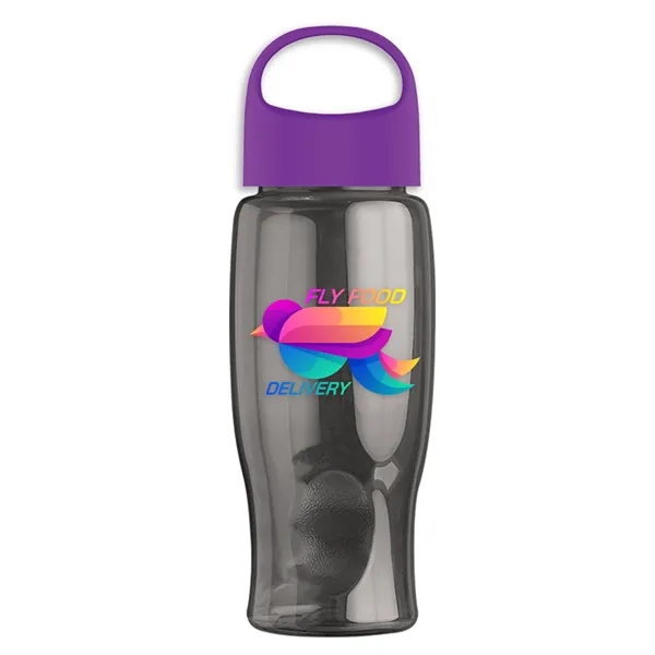 Poly-Pure - 27 Oz. Transparent Bottle With Oval Crest Lid... from ASI 40480 Koozie Group