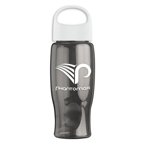 Poly-Pure - 27 Oz. Transparent Bottle With Oval Crest Lid... from ASI 40480 Koozie Group