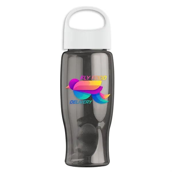 Poly-Pure - 27 Oz. Transparent Bottle With Oval Crest Lid... from ASI 40480 Koozie Group