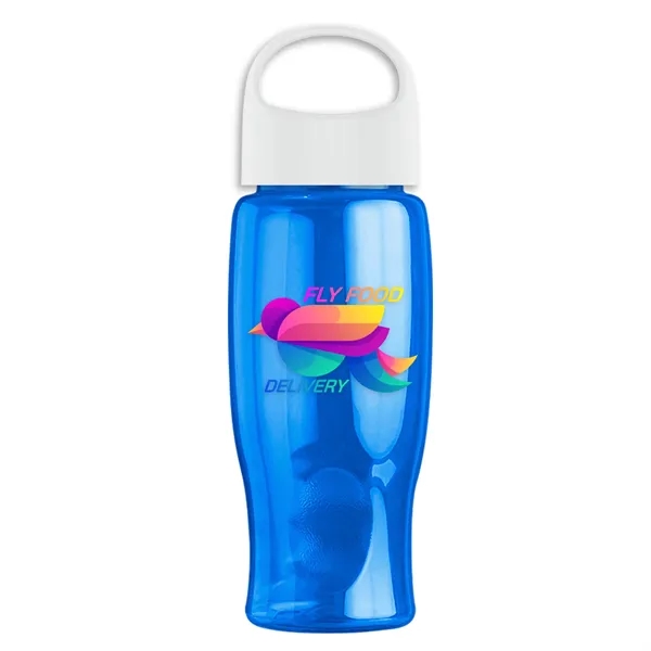 Poly-Pure - 27 Oz. Transparent Bottle With Oval Crest Lid... from ASI 40480 Koozie Group