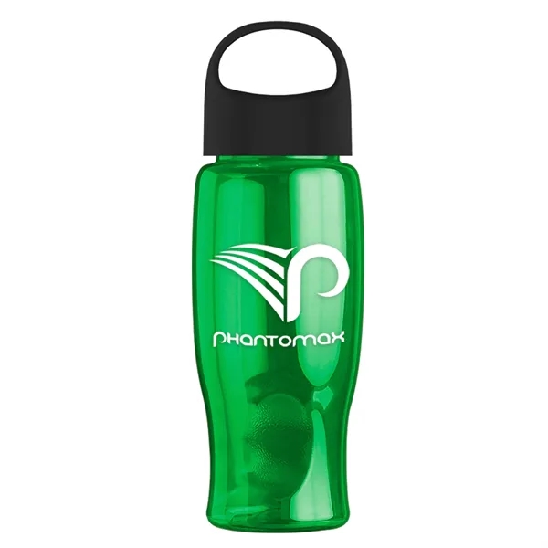 Poly-Pure - 27 Oz. Transparent Bottle With Oval Crest Lid... from ASI 40480 Koozie Group