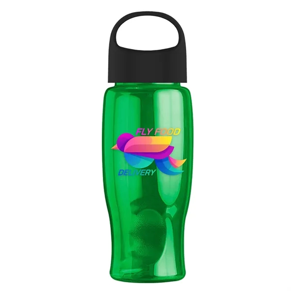 Poly-Pure - 27 Oz. Transparent Bottle With Oval Crest Lid... from ASI 40480 Koozie Group