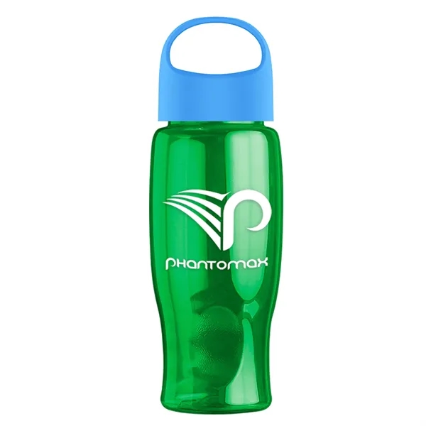 Poly-Pure - 27 Oz. Transparent Bottle With Oval Crest Lid... from ASI 40480 Koozie Group