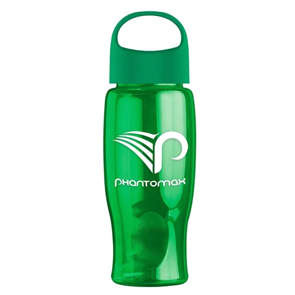 Poly-Pure - 27 Oz. Transparent Bottle With Oval Crest Lid... from ASI 40480 Koozie Group