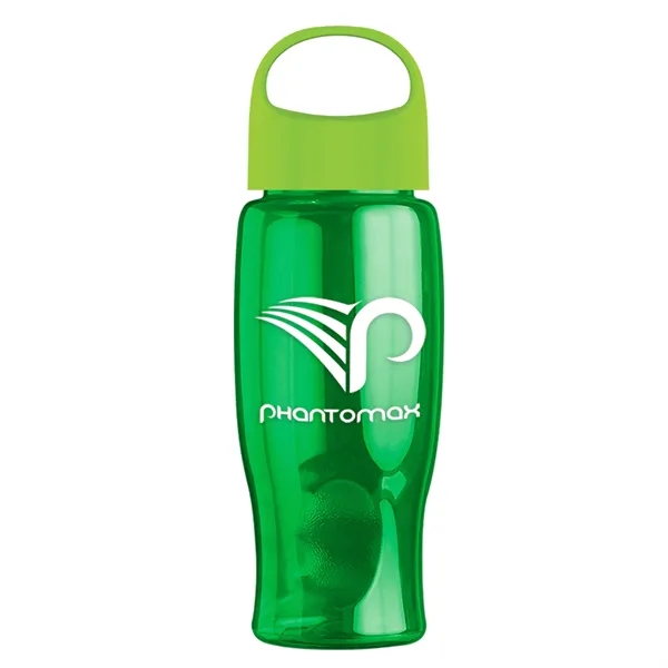 Poly-Pure - 27 Oz. Transparent Bottle With Oval Crest Lid... from ASI 40480 Koozie Group