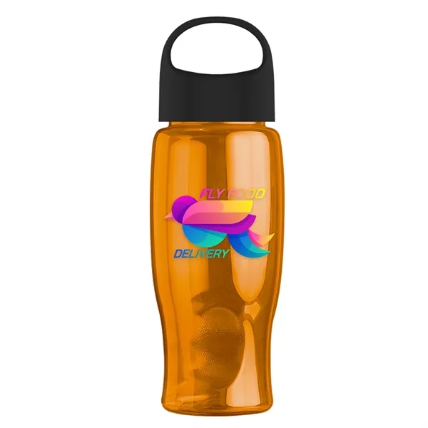 Poly-Pure - 27 Oz. Transparent Bottle With Oval Crest Lid... from ASI 40480 Koozie Group