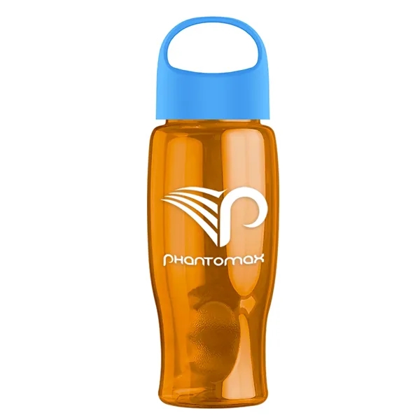 Poly-Pure - 27 Oz. Transparent Bottle With Oval Crest Lid... from ASI 40480 Koozie Group