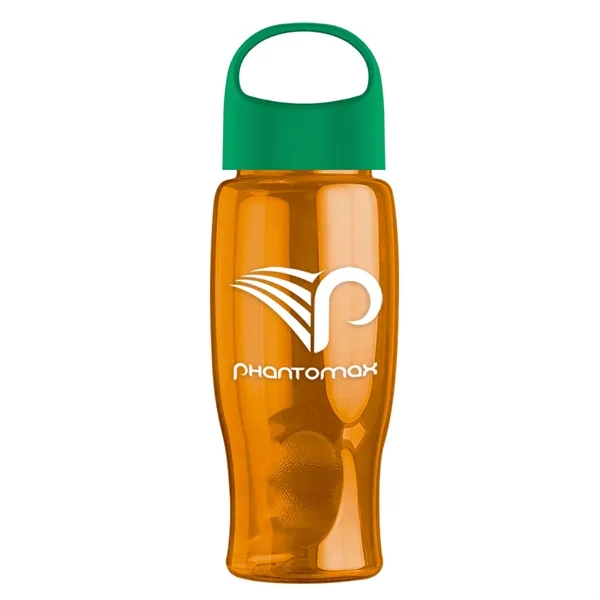 Poly-Pure - 27 Oz. Transparent Bottle With Oval Crest Lid... from ASI 40480 Koozie Group