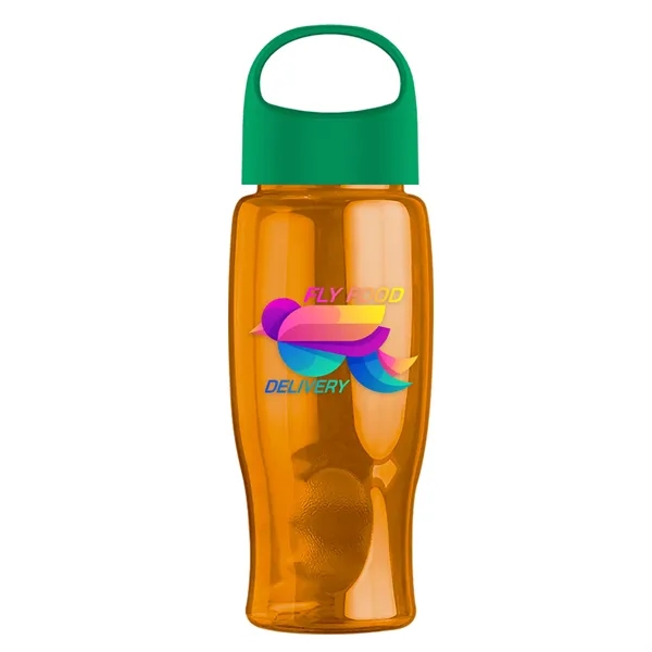 Poly-Pure - 27 Oz. Transparent Bottle With Oval Crest Lid... from ASI 40480 Koozie Group