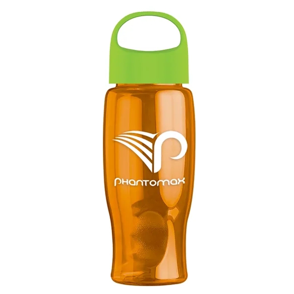 Poly-Pure - 27 Oz. Transparent Bottle With Oval Crest Lid... from ASI 40480 Koozie Group