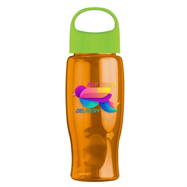 Poly-Pure - 27 Oz. Transparent Bottle With Oval Crest Lid... from ASI 40480 Koozie Group