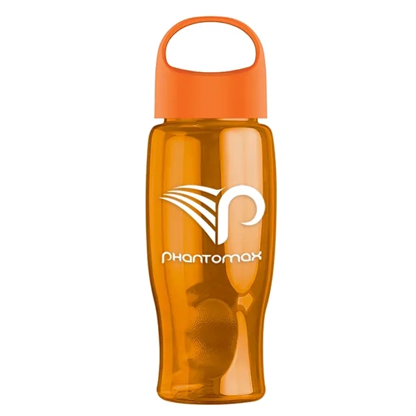 Poly-Pure - 27 Oz. Transparent Bottle With Oval Crest Lid... from ASI 40480 Koozie Group