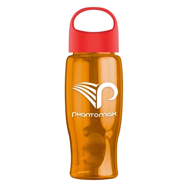 Poly-Pure - 27 Oz. Transparent Bottle With Oval Crest Lid... from ASI 40480 Koozie Group