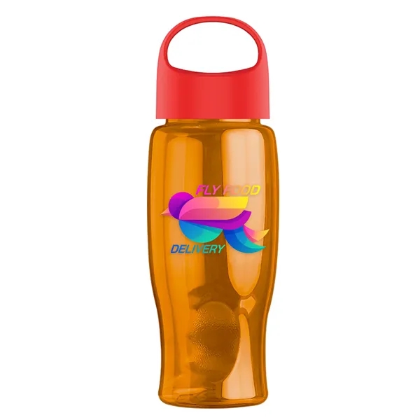 Poly-Pure - 27 Oz. Transparent Bottle With Oval Crest Lid... from ASI 40480 Koozie Group