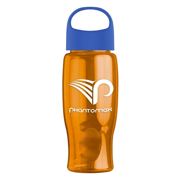 Poly-Pure - 27 Oz. Transparent Bottle With Oval Crest Lid... from ASI 40480 Koozie Group