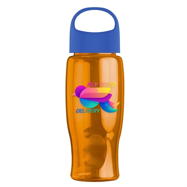 Poly-Pure - 27 Oz. Transparent Bottle With Oval Crest Lid... from ASI 40480 Koozie Group