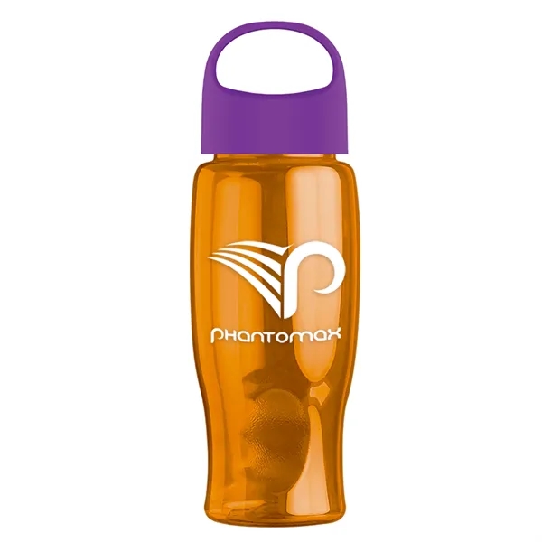 Poly-Pure - 27 Oz. Transparent Bottle With Oval Crest Lid... from ASI 40480 Koozie Group