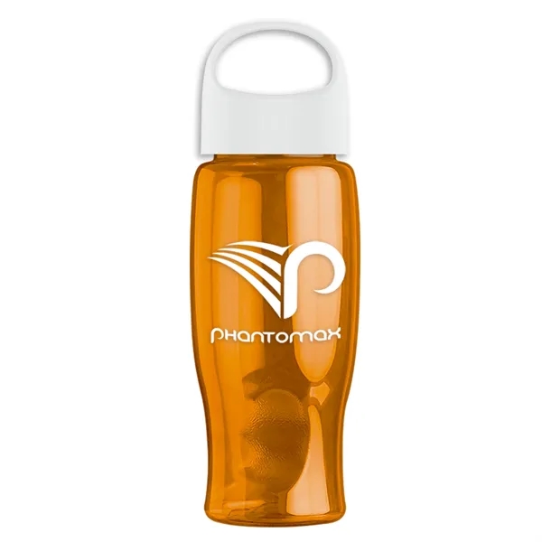 Poly-Pure - 27 Oz. Transparent Bottle With Oval Crest Lid... from ASI 40480 Koozie Group