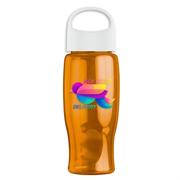 Poly-Pure - 27 Oz. Transparent Bottle With Oval Crest Lid... from ASI 40480 Koozie Group